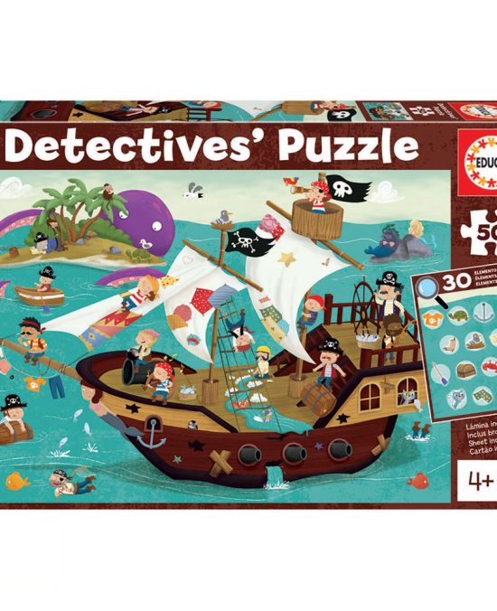 Detetive Puzzles 50 Peças Barco