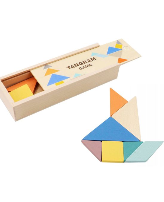 Jogo Tangram em Madeira
