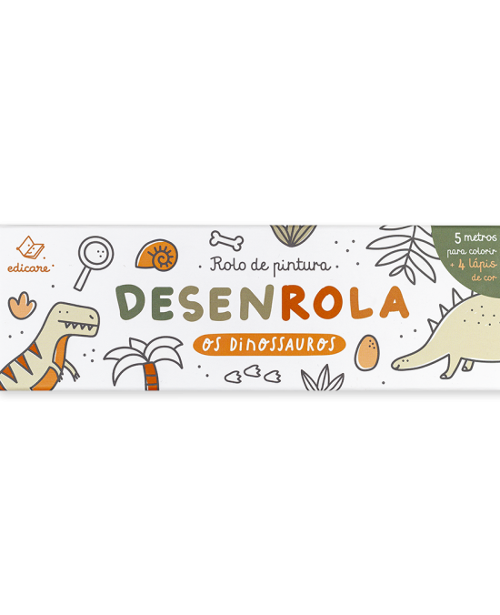 DESENROLA OS DINOSSAUROS (Rolo de Colorir)