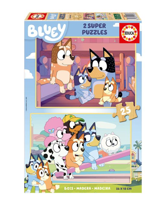 2x Super Puzzle 25 Bluey