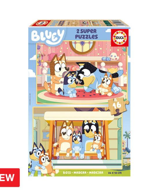 2x Super Puzzle 16 Bluey